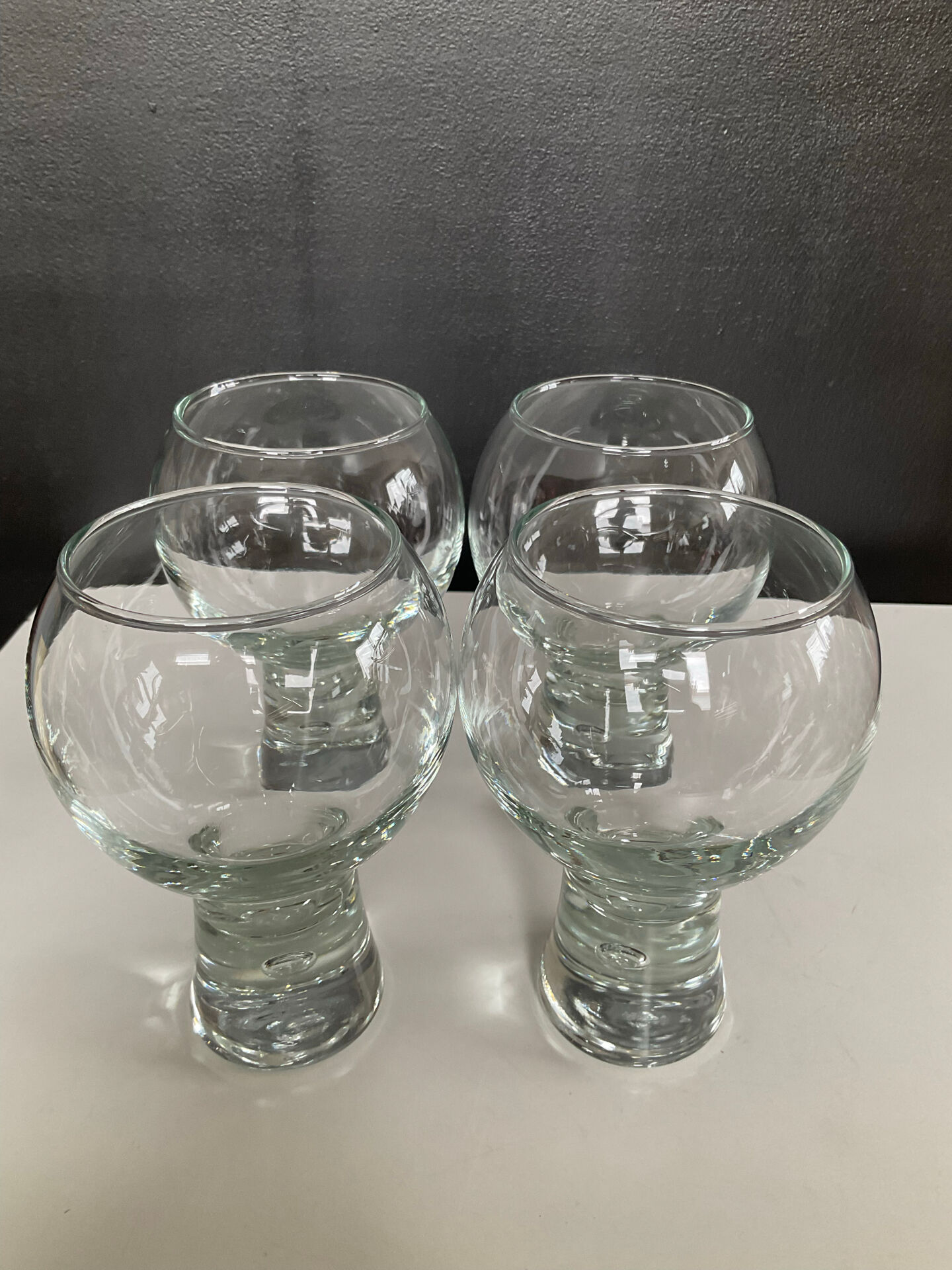 Série de 4 verres « ballon » Durobor des années 70