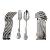 Christofle Albi 12 table settings silver-plated metal 24 pieces excellent condition