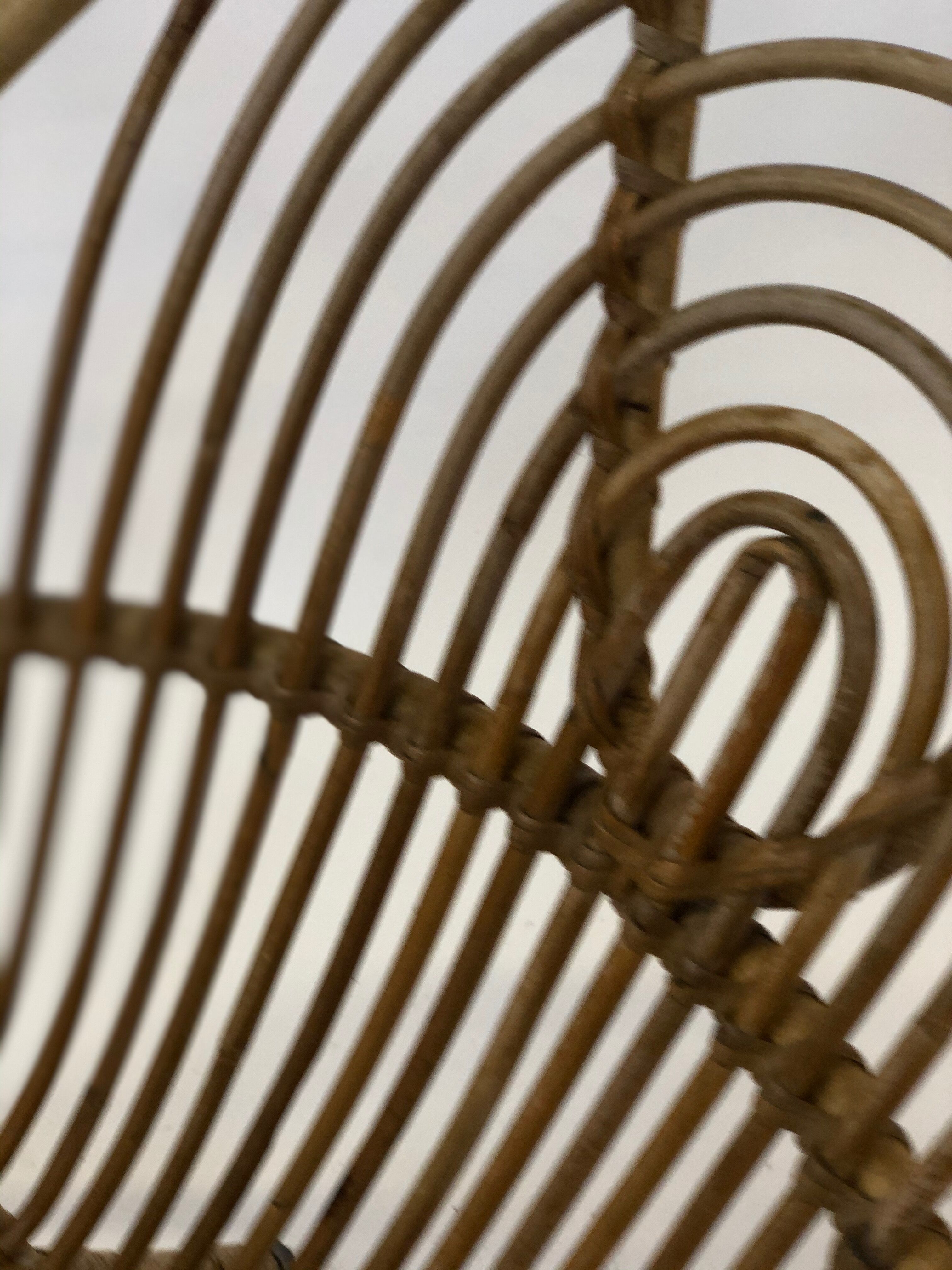 Rattan armchair by Rohe Noordwolde, 1960