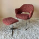 Chaise Knoll et repose pieds années 60