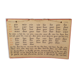 Old school poster "complex syllables"