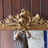 Mirror Louis Philippe gilded, 166 x 100 cm