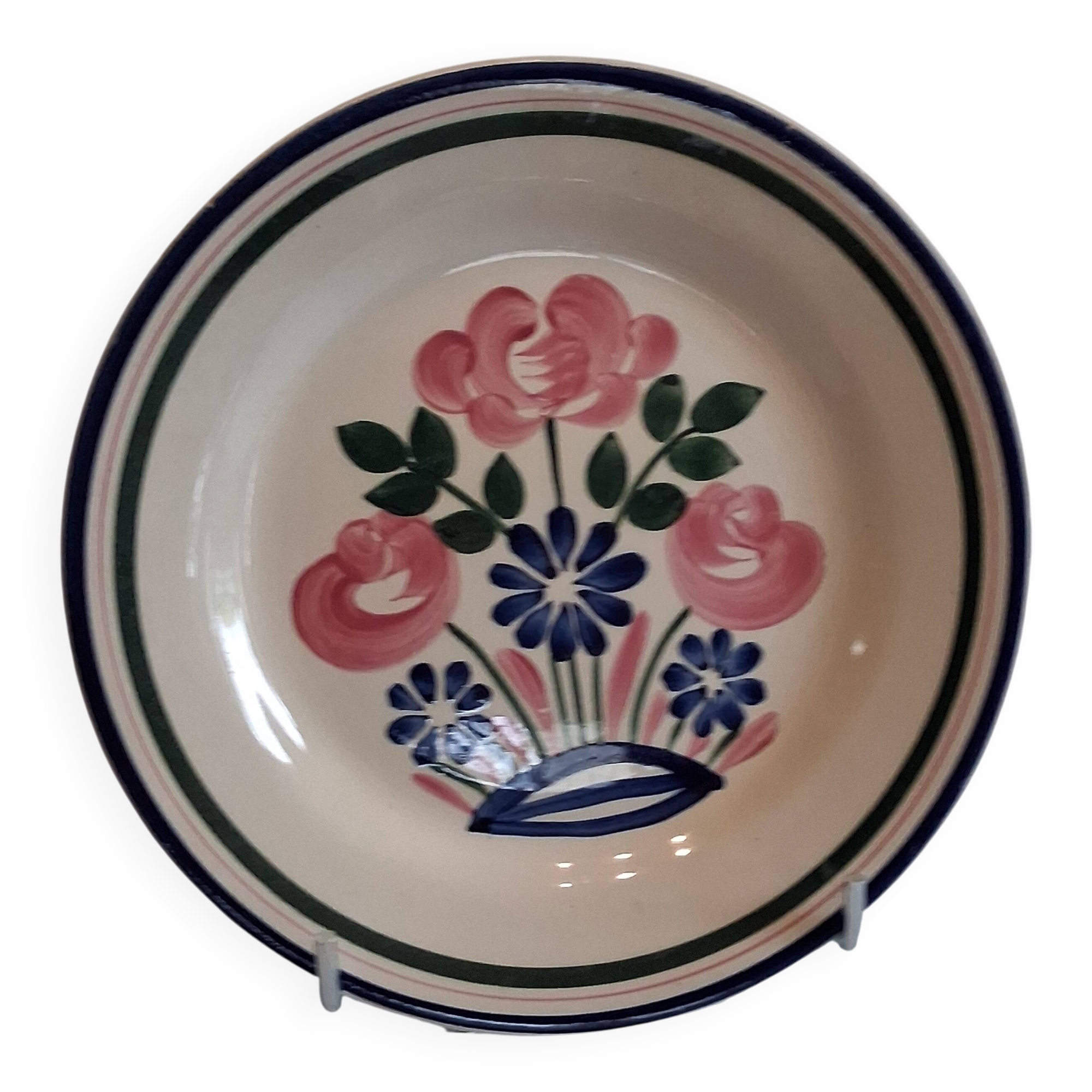 HBCM porcelain plate "Mulhouse" in very good condition.