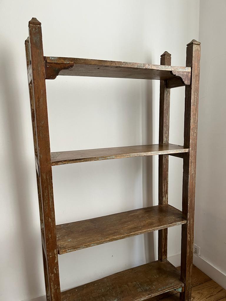 Bibliothèque indienne bois exotique