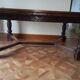 Solid oak dining table