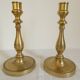 Pair of bronze candlesticks from the Restoration period, circa 1820