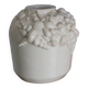 Small white shell vase