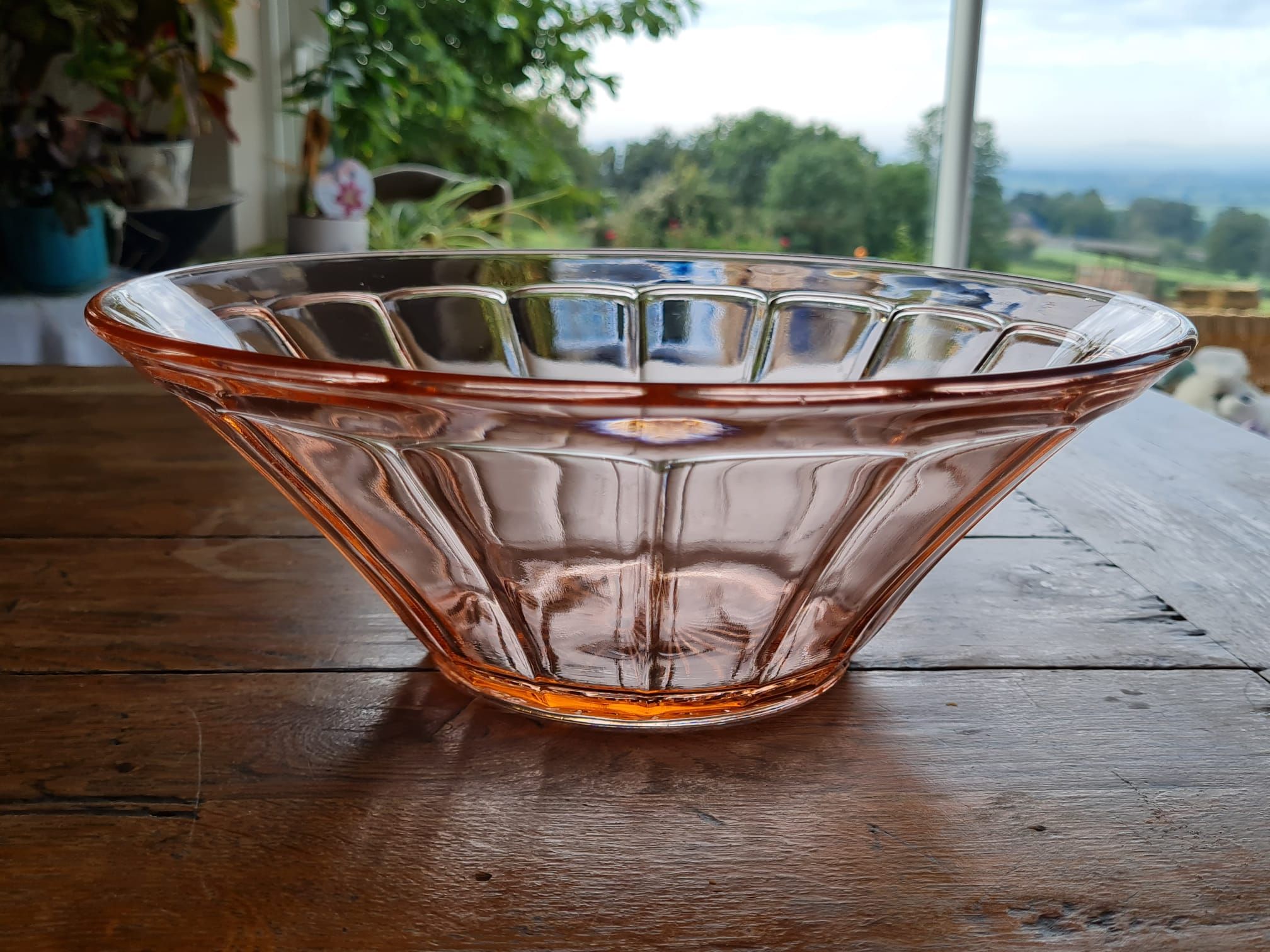 Saladier rosaline Arcoroc vintage français vintage