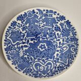 Assiette de Noël Gustavsberg "Jultallrik 7" 1977, design par Sven Jonson, édition limitée, 20 cm