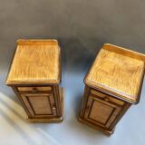 Paire de tables de chevet victoriennes en bois satiné