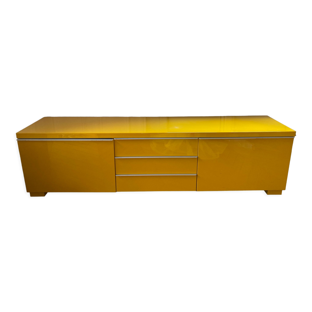 Meuble TV, édition limitée jaune IKEA BESTÅ BURS Selency
