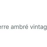 Amber glass flower holder