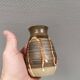 Small ceramic vase with "runny" glaze. Denmark 1980s.