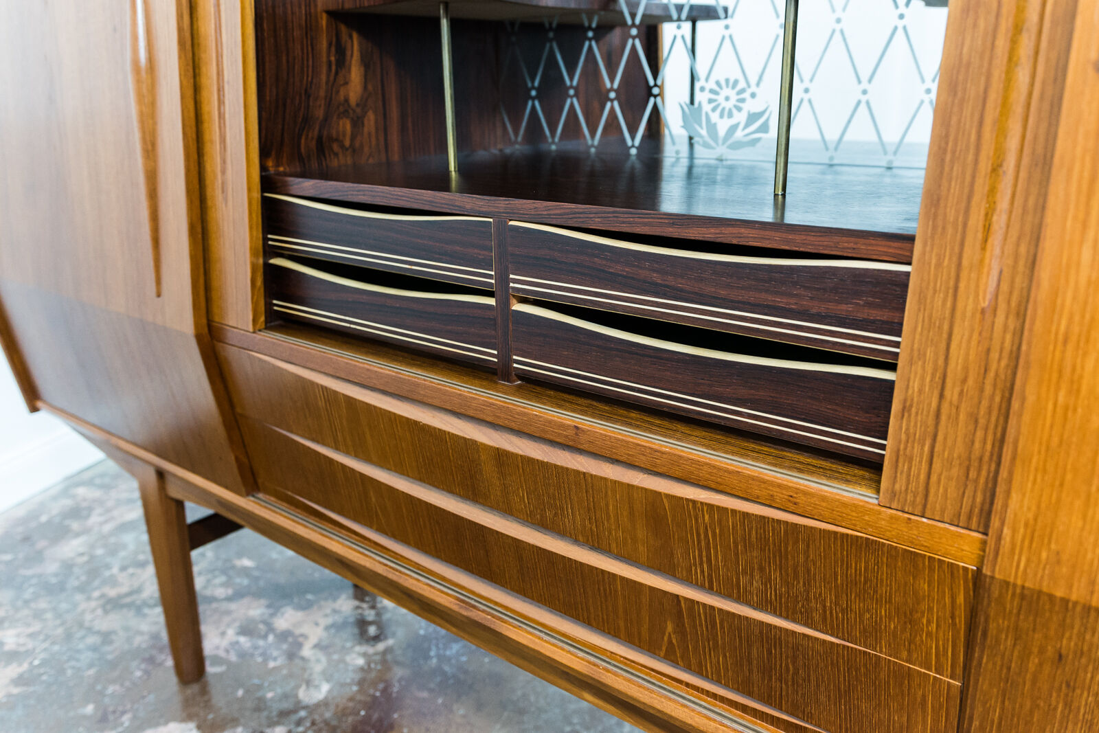 Danish Teak Highboard, 1960s