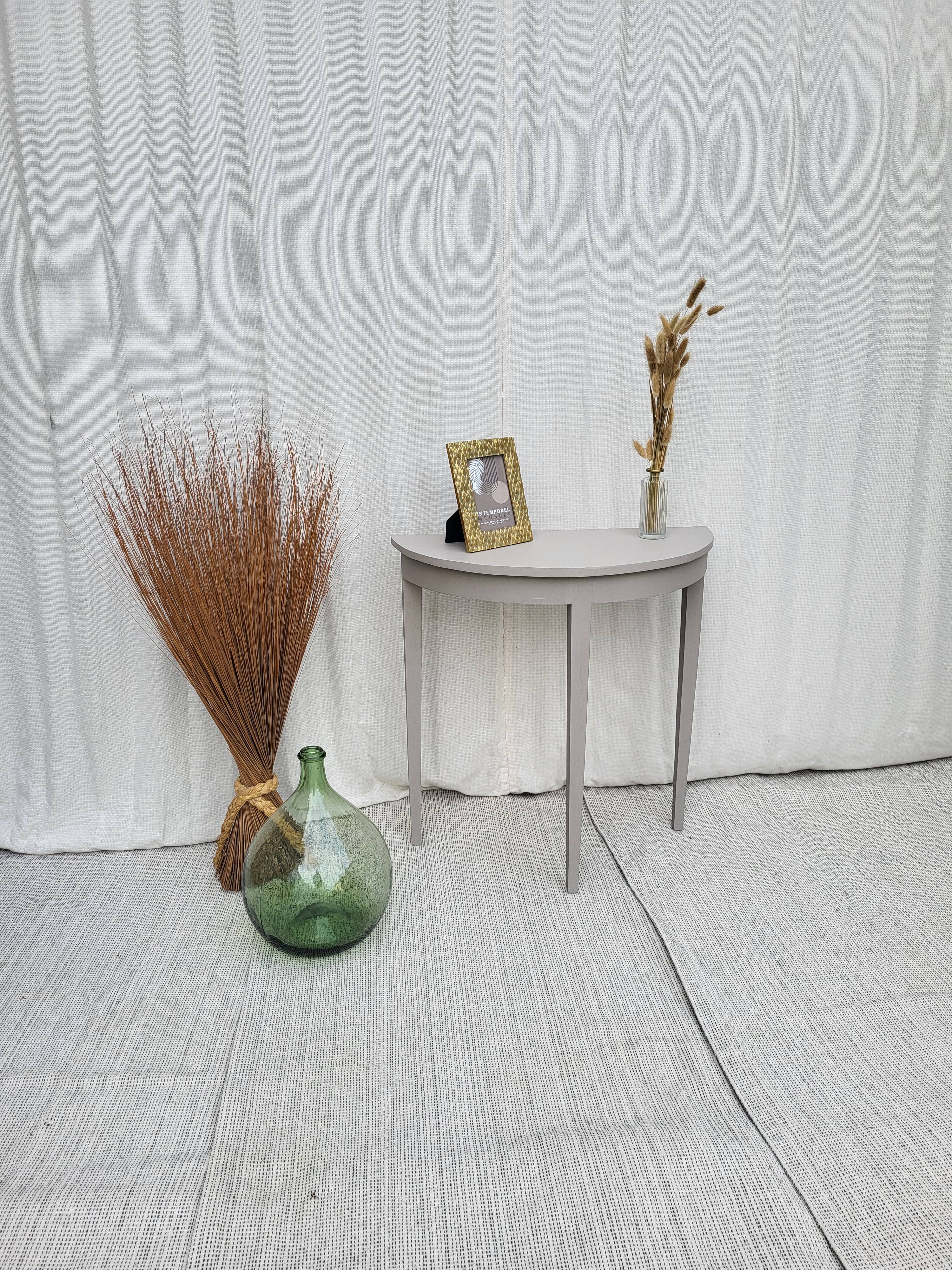 Console, table d'appoint en bois peint