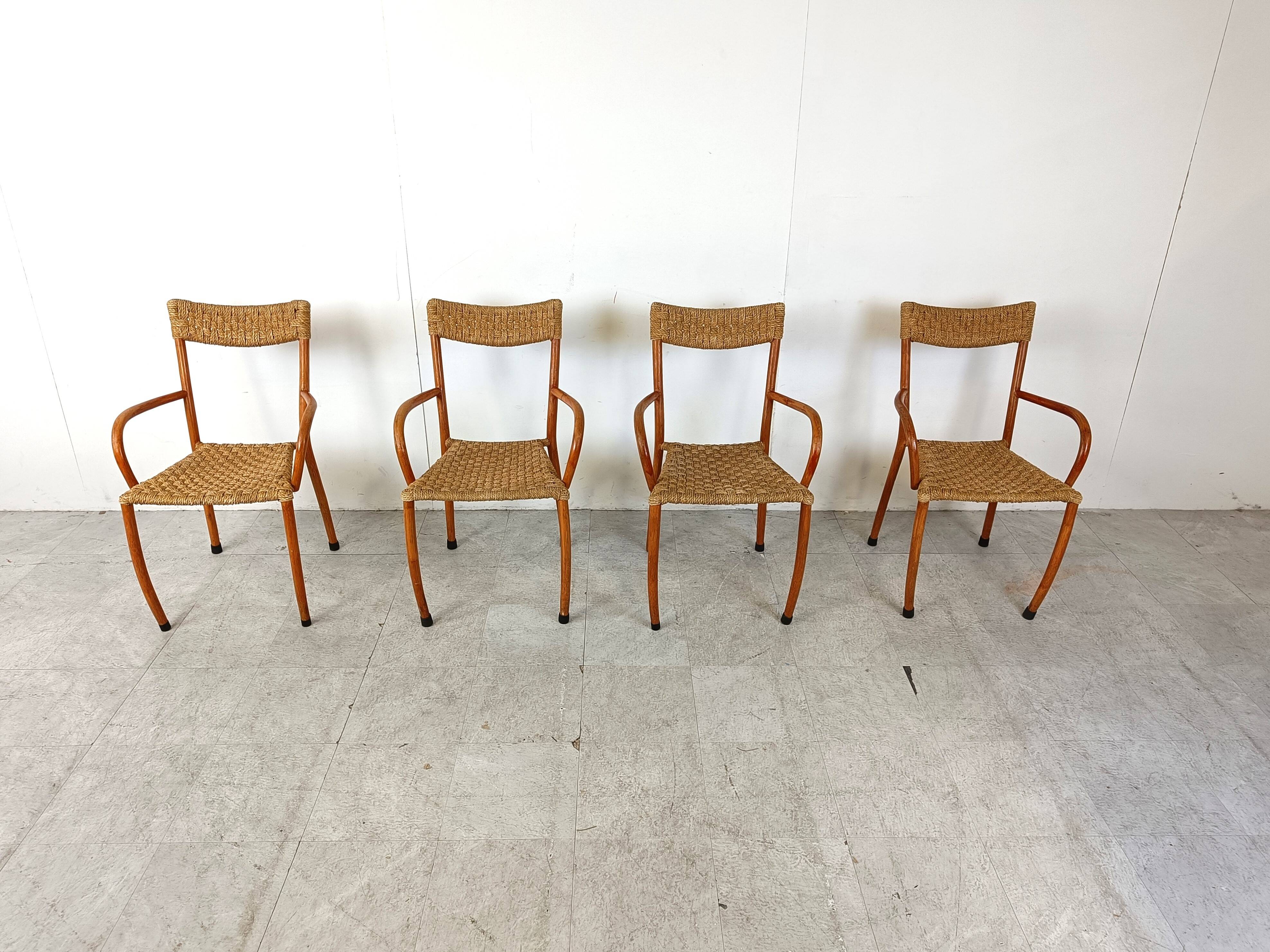 Mid century scandinavian dining chairs, set of 4, 1960s