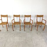 Mid century scandinavian dining chairs, set of 4, 1960s