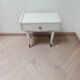 Vintage bedside table with compass foot