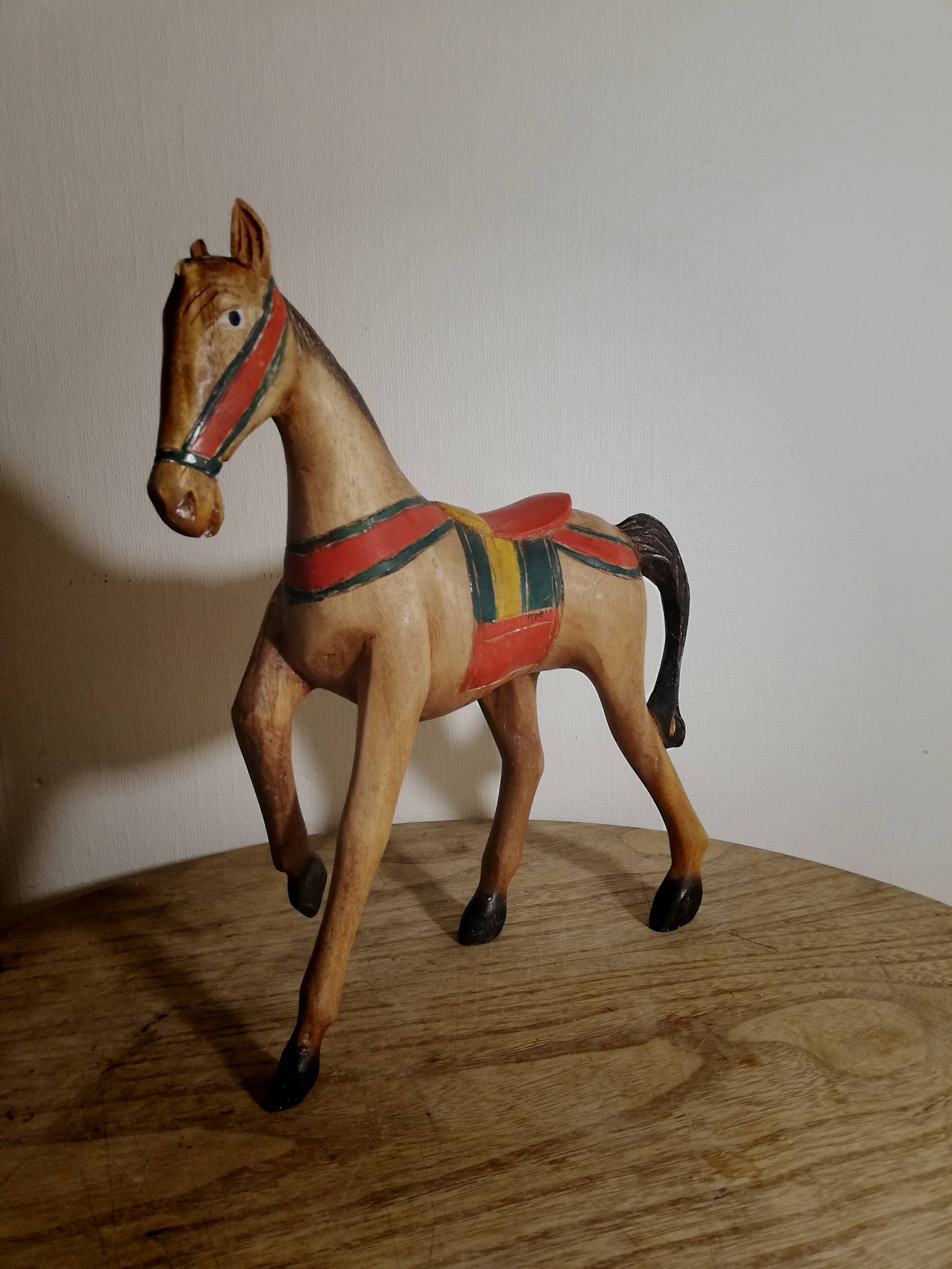 Vintage wooden horse