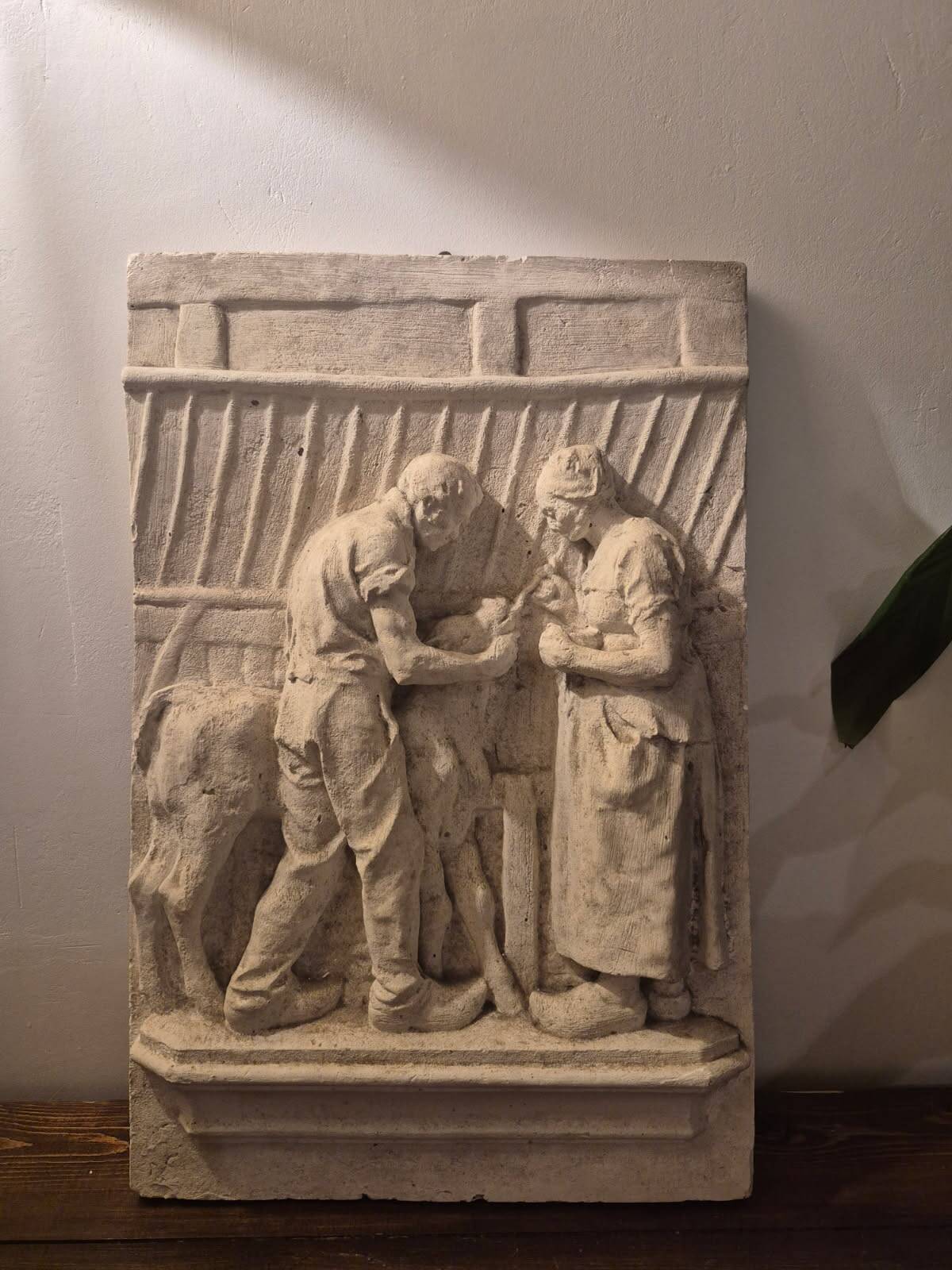 Plaster bas-relief
