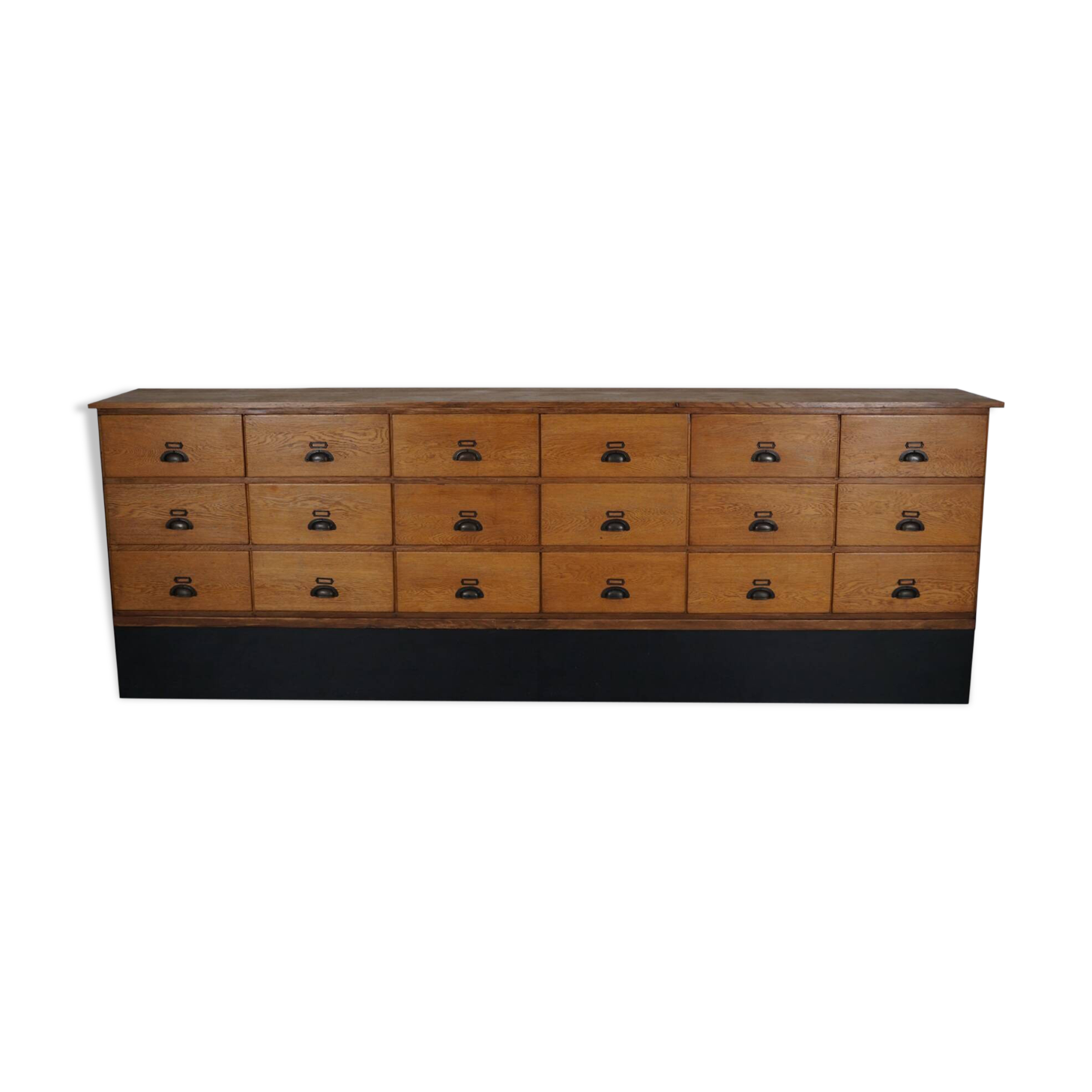Large Vintage Dutch Oak Shop Cabinet / Sideboard, 1950s