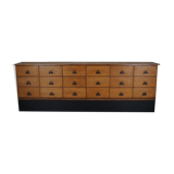 Large Vintage Dutch Oak Shop Cabinet / Sideboard, 1950s