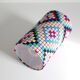 Vintage 70s bedside lamps, printed lampshades