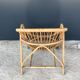 Rattan shell armchair