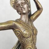 Art Deco bronze sculpture signed H. Molins