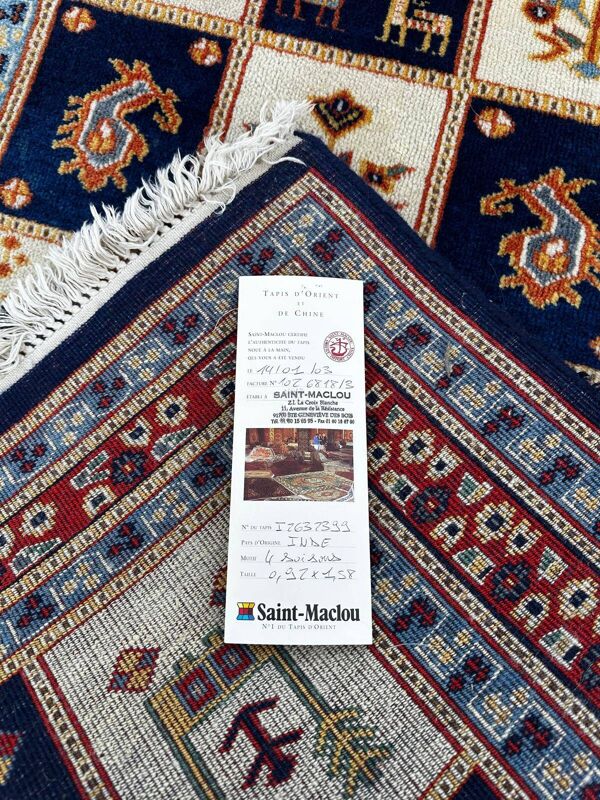 Tapis indien fait main 160cm x 90cm