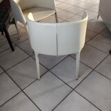 Achille armchairs in leather