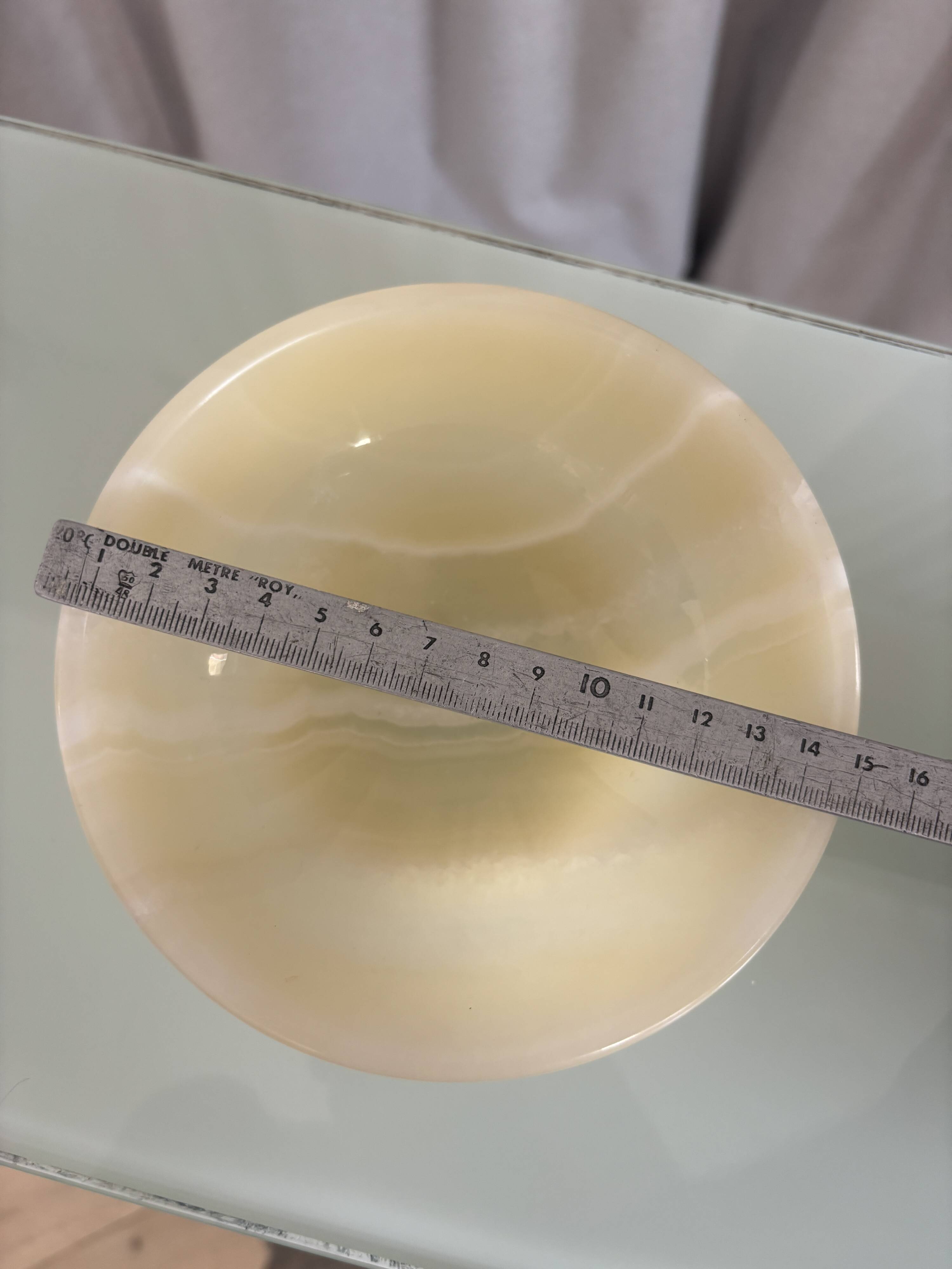 Vintage decorative onyx bowl
