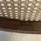 Suite of 4 viennese bistro chairs in bentwood 1900