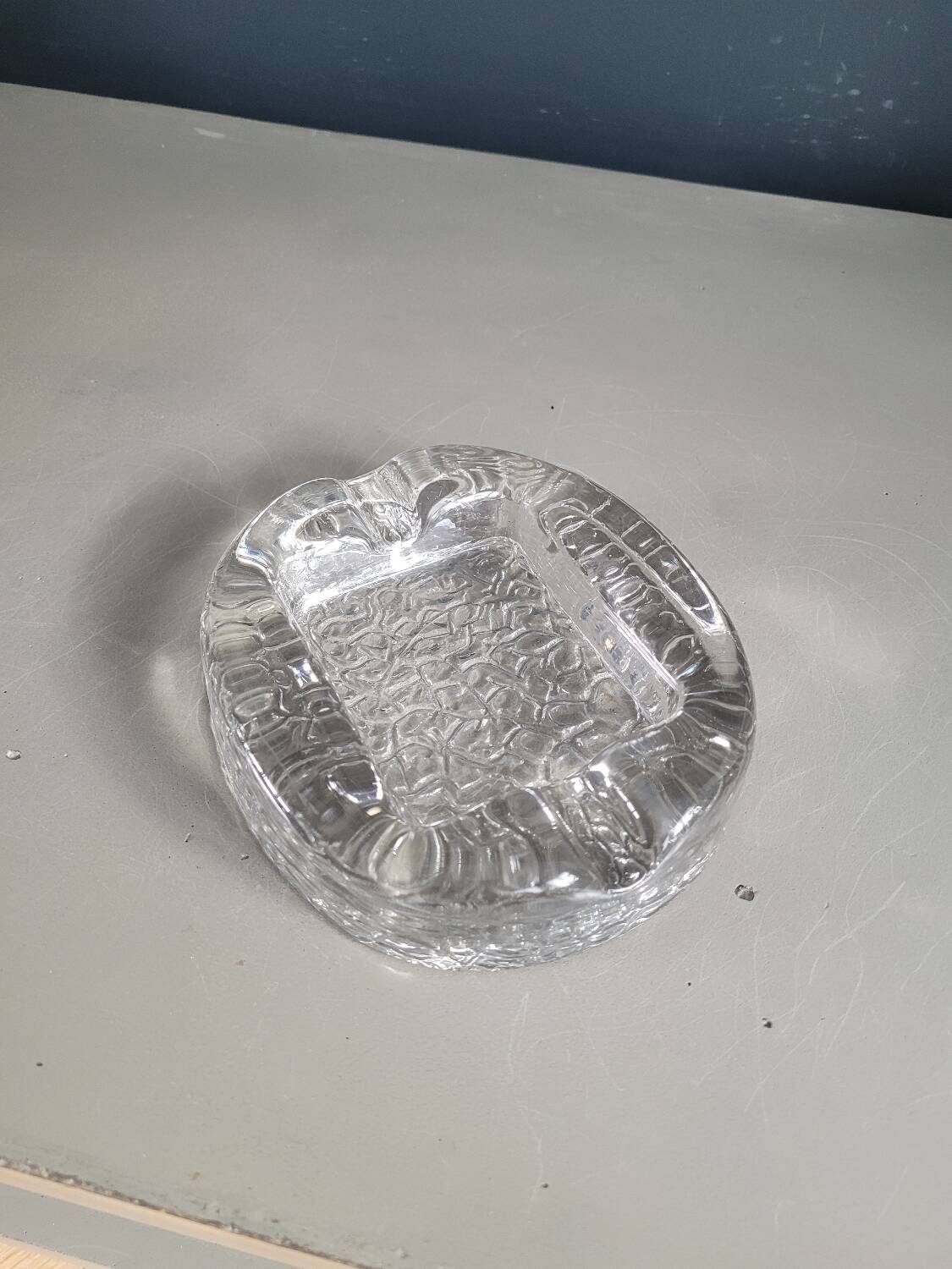 Kosta Boda glass ashtray, 1970, Sweden