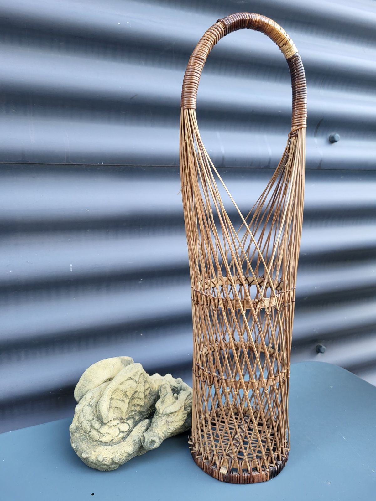 Woven wicker Japanese flower basket • Suruga Sensuji style