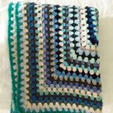 Vintage crochet plaid