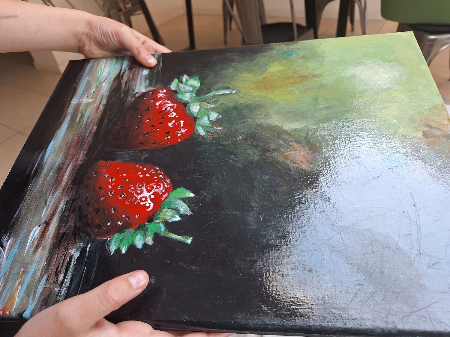 Gouache painting on canvas