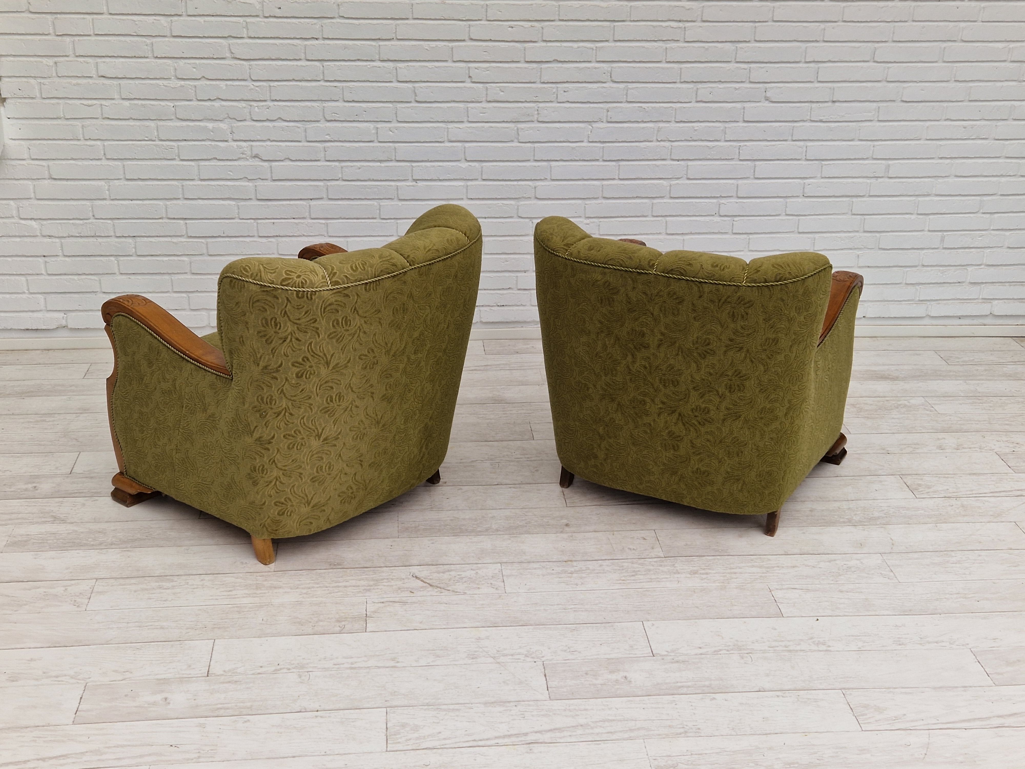 Paire de fauteuils danois 1950