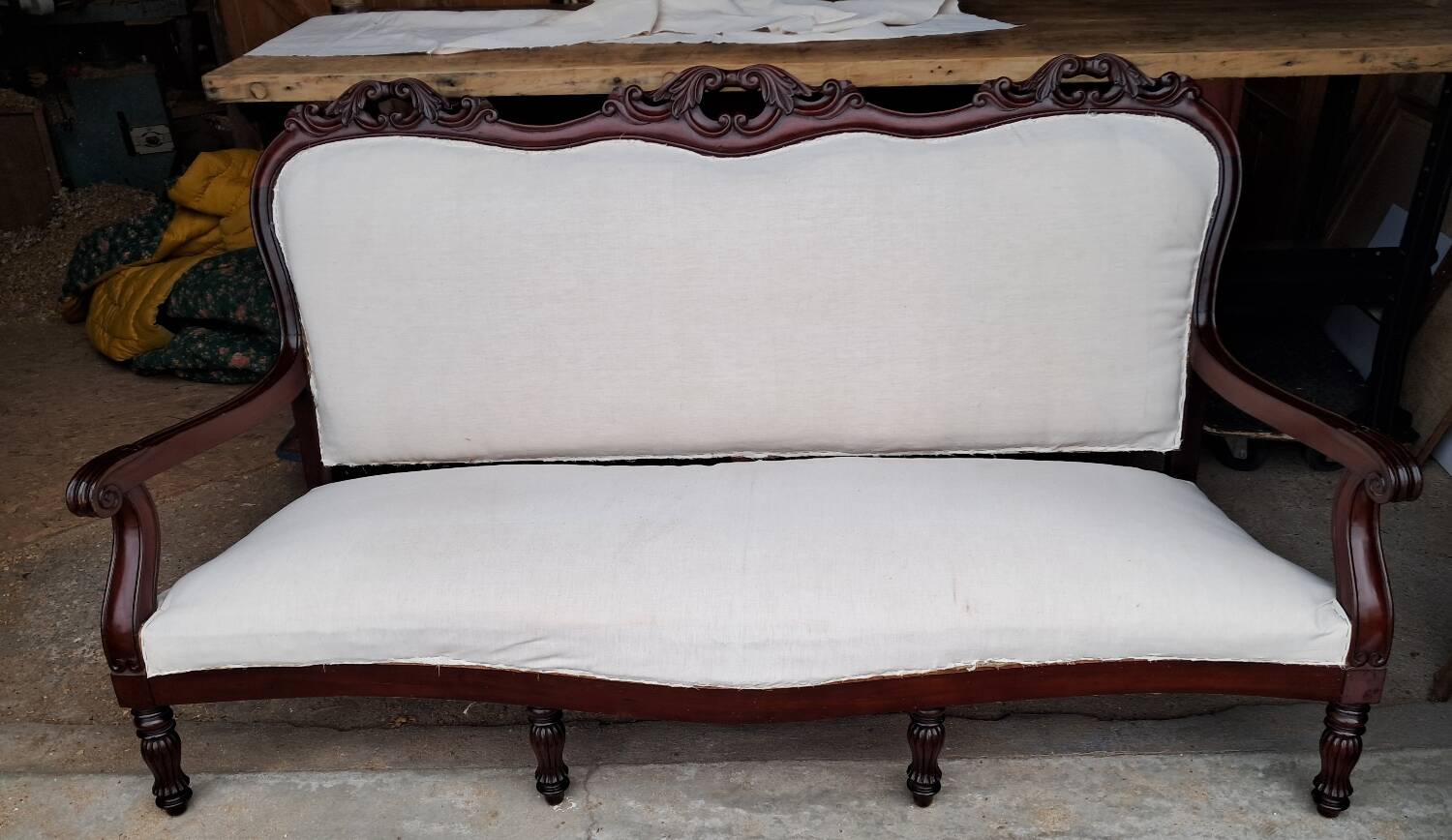 Restoration period sofa
