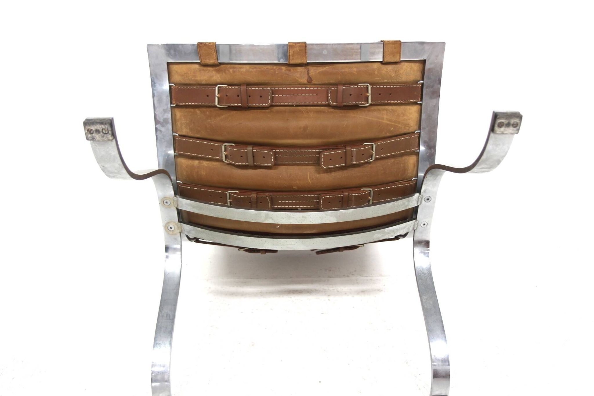 Scandinavian leather armchair "Ari", Arne Norell, Sweden, 1960