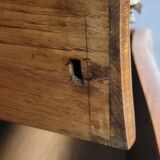 Louis XV style curved chest of drawers in marquetry circa 1880