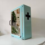 Vintage metal medicine cabinet from the 1950s