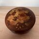 Old hand painted and signed round box