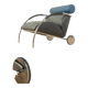 Fauteuil en chrome et cuir Zyklus par Peter Maly pour COR, 1984