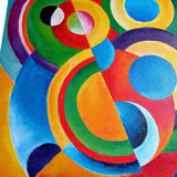 Abstraction orphisme 41 x 33 cm