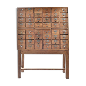 Wooden apothecary furniture with 48 drawers