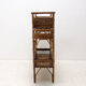 Mid century wicker and beech plant stand, 1960´s, Central Europe