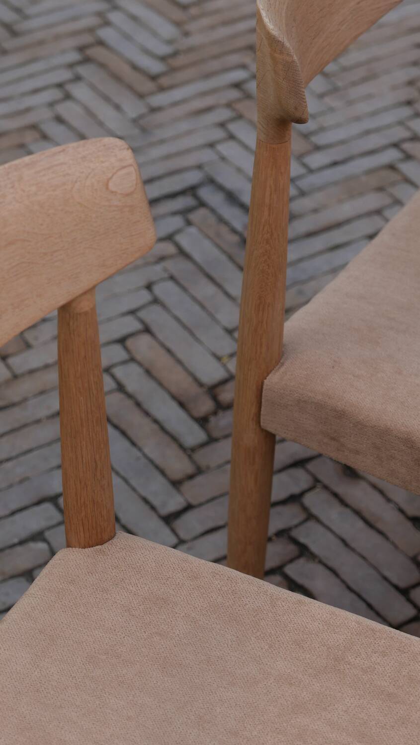 Danish Knud Faerch Chair Set Model 343