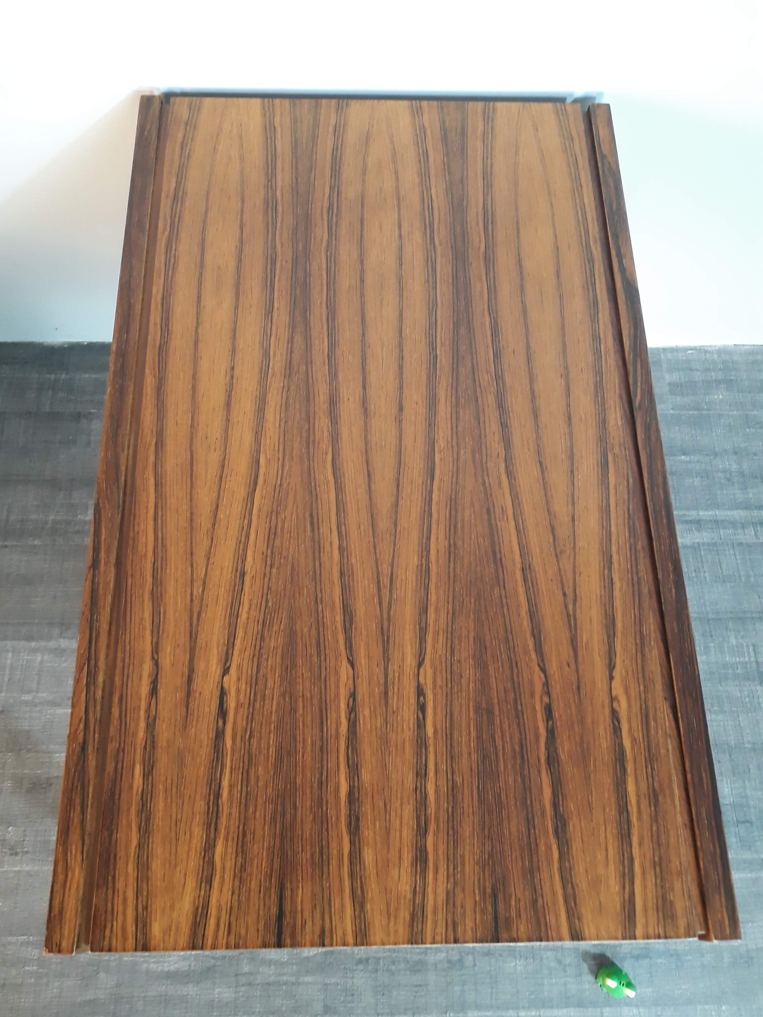 Table d'appoint en palissandre vintage scandinave 1960s