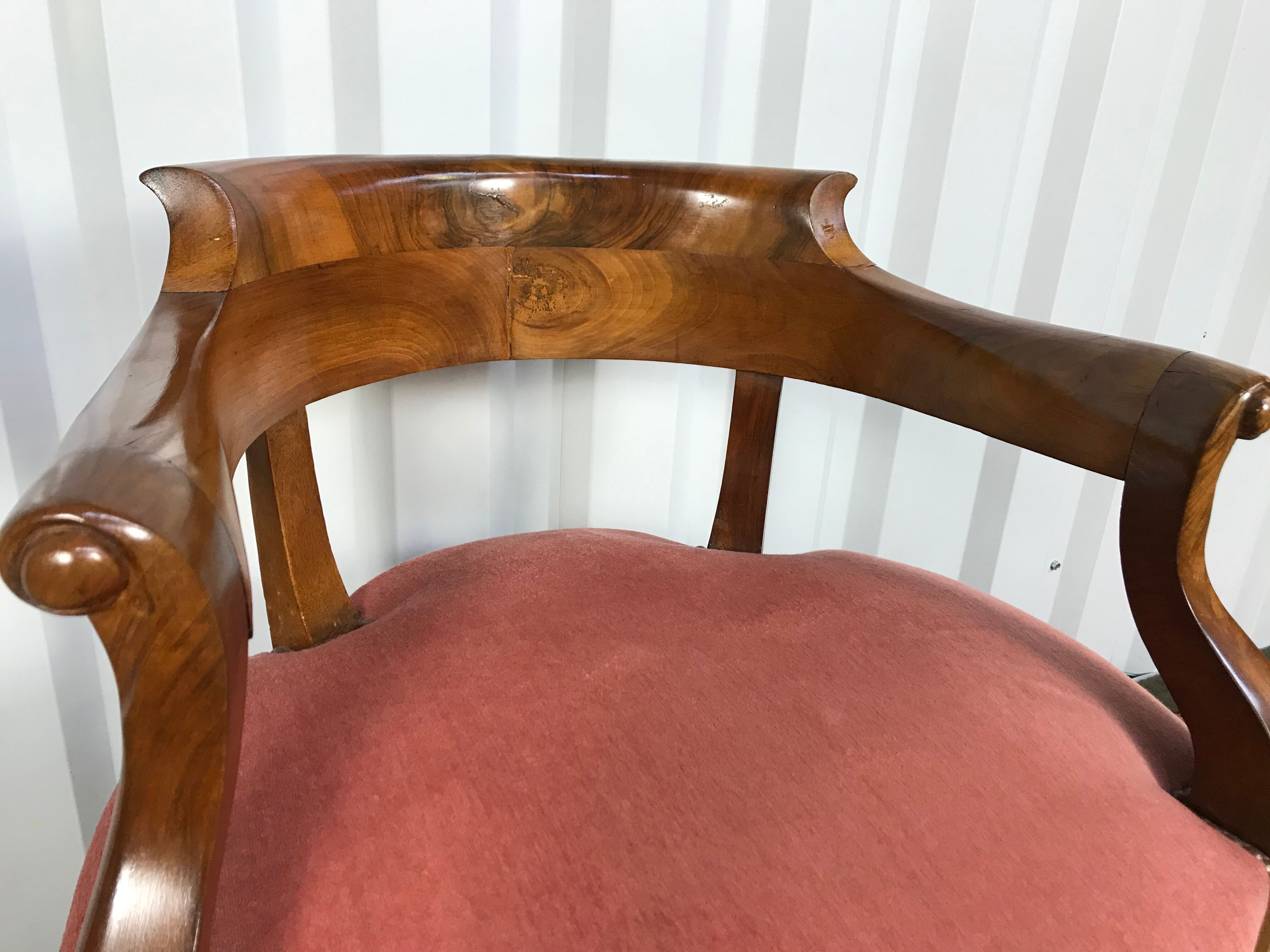 Restoration office armchair Louis Philippe